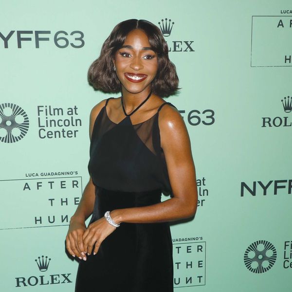 Ayo Edebiri, wearing a Chanel dress