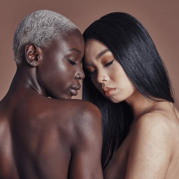 black-woman-asian-woman-sensual