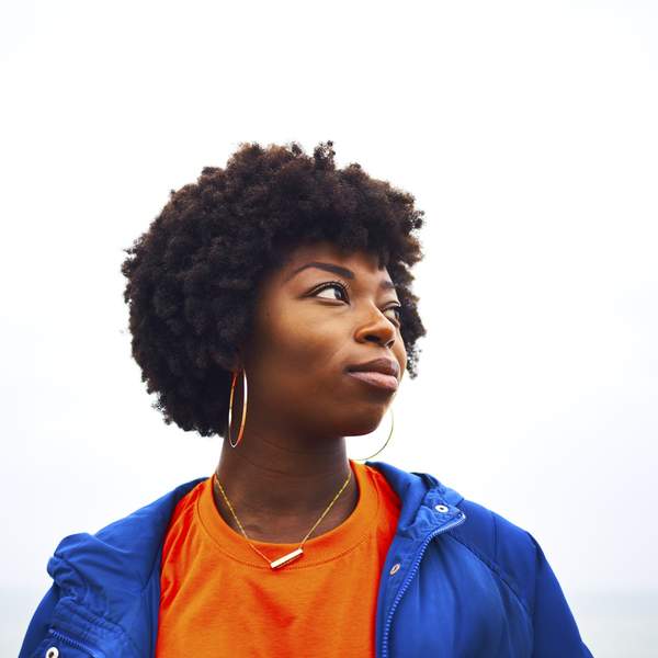 Black woman with natural hair