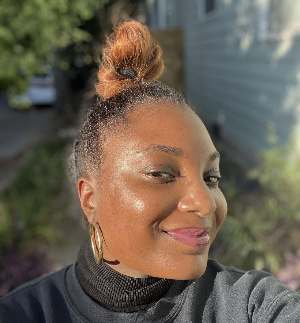 Close up of Black woman's face