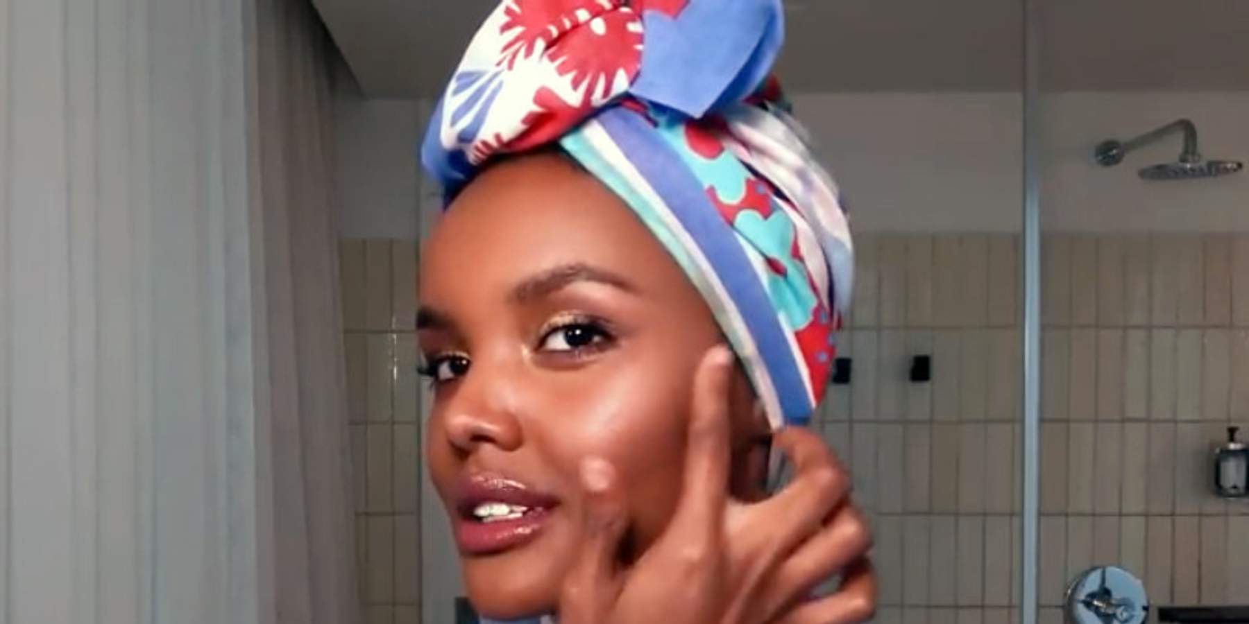 Halima-Aden-radiant-skin-glowing-skincare-routine