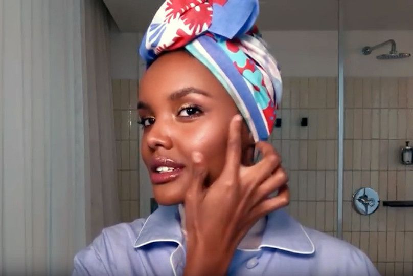 Halima-Aden-radiant-skin-glowing-skincare-routine
