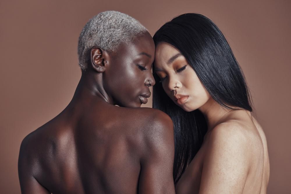 black-woman-asian-woman-sensual