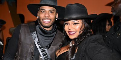 Nelly and Ashanti at Nelly's 50th birthday