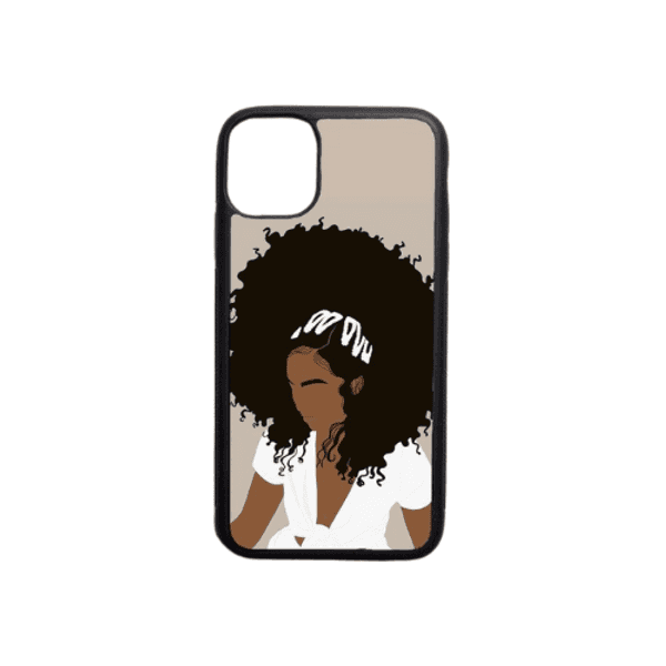 Afro Day Black Woman Phone Case
