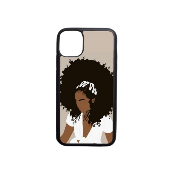 Afro Day Black Woman Phone Case