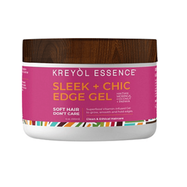 Kreyol Essence Soft Hair, Don't Care Haitian Moringa Oil Sleek + Chic Edge Gel