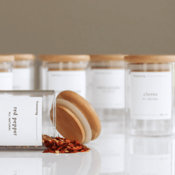 Glass Spice Jars