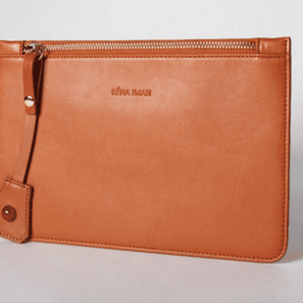 Laura Clutch in Cognac