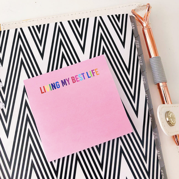 Living My Best Life Post-It Notes