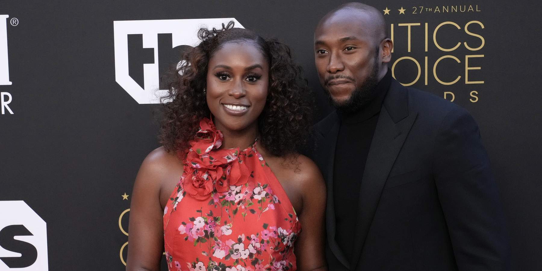 Issa Rae and Louis Diame at 27th Annual Critics Choice Awards
