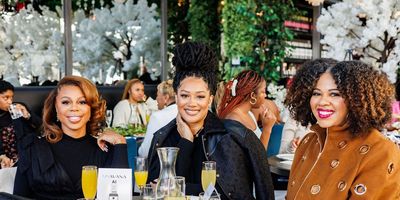 Gail Bean, Crystal Renee Hayslett, and Candace Harris at MYAVANA's Taste of Texture brunch