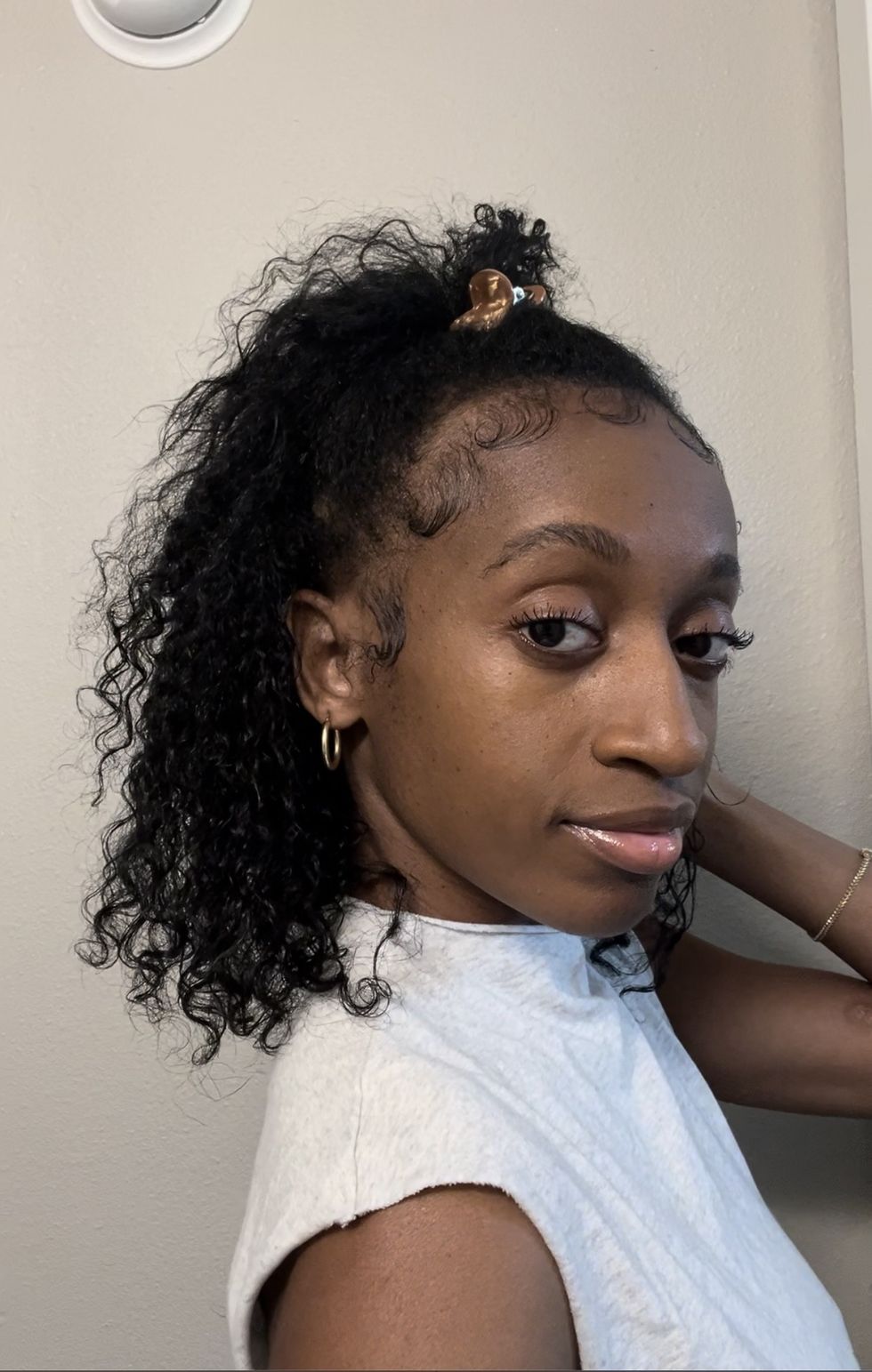 Natural hair after keratin treatment