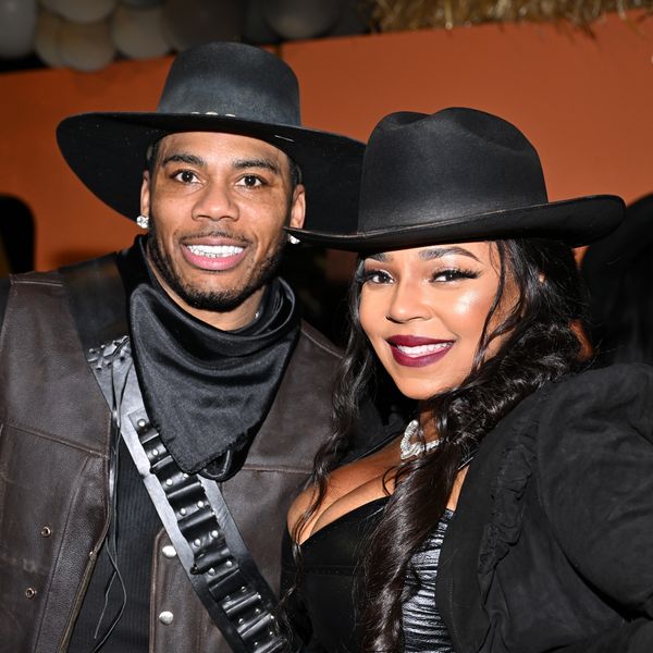 Nelly and Ashanti at Nelly's 50th birthday
