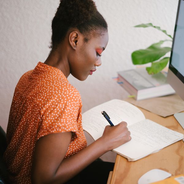 photo-of-black-woman-working