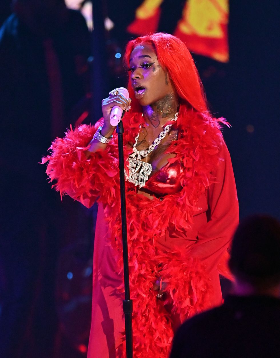 Sexyy Red performing at 2024 BET Awards
