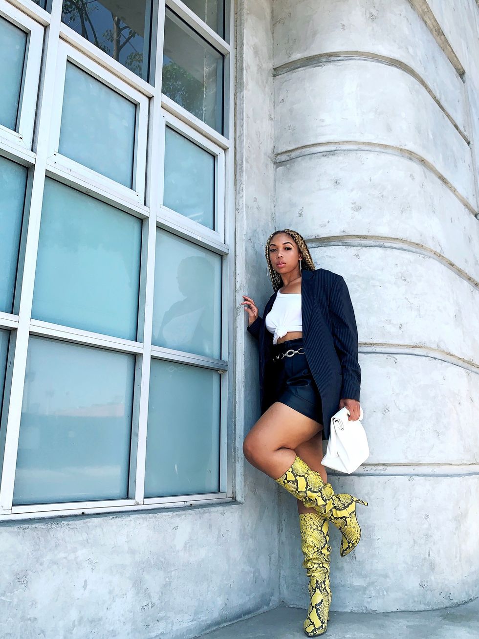 snakeskin boots outfit