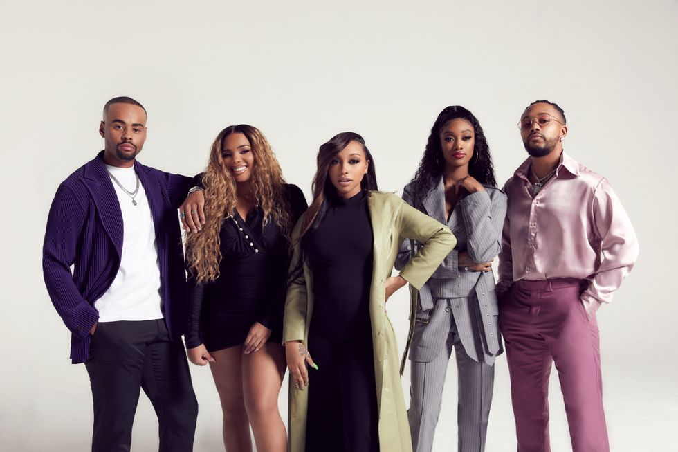 The cast of 'The Mix' - Zonnique Pullins, Romeo Miller