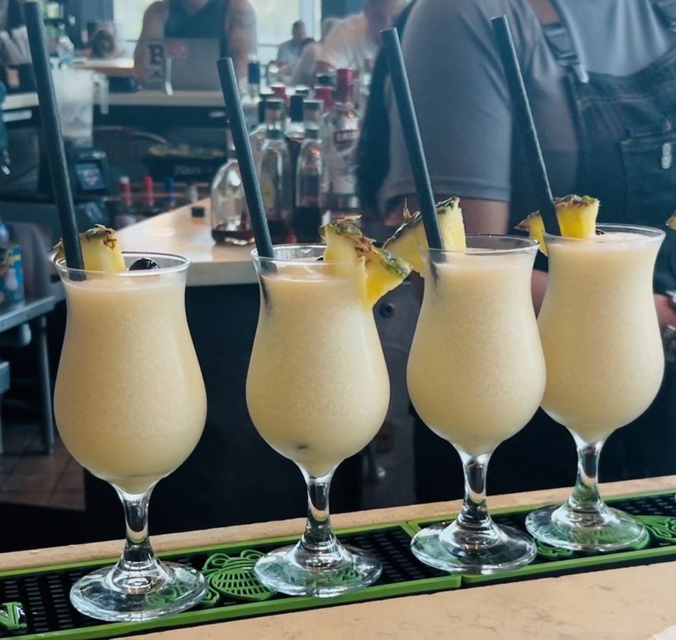 \u200bPi\u00f1a colada tasting at Caribe Hilton